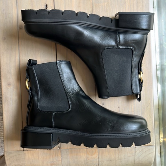 New! Frame 'Le London' Chelsea Booties Black Leather 9 US 39.5 EU 39 - Picture 7 of 10